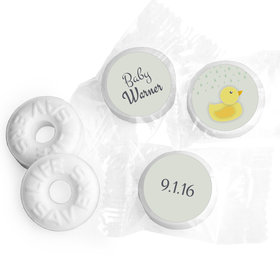 Baby Shower Personalized Life Savers Mints Duck Rain Shower