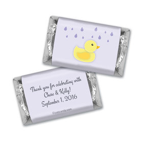 Baby Shower Personalized Hershey's Miniatures Duck Rain Shower
