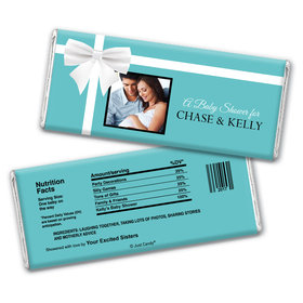 Baby Shower Personalized Chocolate Bar Wrappers Tiffany Theme Present Photo