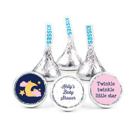 Gender Reveal Baby Shower 3/4" Sticker Twinkle Twinkle Star (108 Stickers)