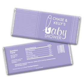 Baby Shower Personalized Chocolate Bar Wrappers Baby Pin