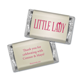 Baby Shower Personalized Hershey's Miniatures Wrappers Little Lady Bow