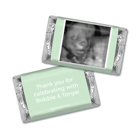 Baby Shower Personalized Hershey's Miniatures Wrappers Sonogram Photo