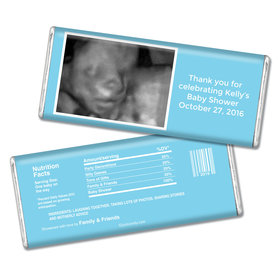 Baby Shower Personalized Chocolate Bar Sonogram Photo