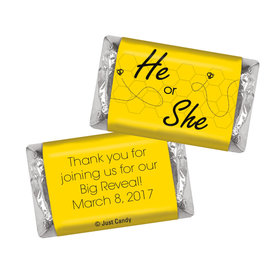 Gender Reveal Baby Shower Personalized Hershey's Miniatures Bumble Bee