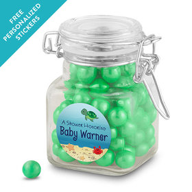 Baby Shower Personalized Latch Jar Ocean Bubbles (12 Pack)