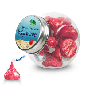 Baby Shower Personalized Mini Side Jar Ocean Bubbles (24 Pack)