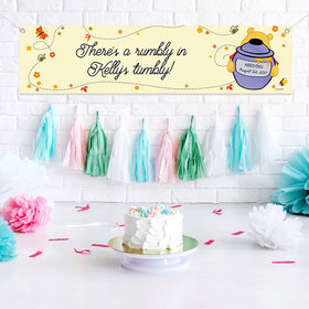 Personalized Baby Shower Pooh Theme 5 Ft. Banner