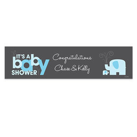 Personalized Elephants Baby Shower 5 Ft. Banner