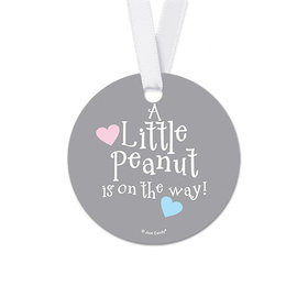 Personalized Round Elephants Baby Shower Favor Gift Tags (20 Pack)