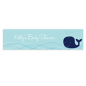 Personalized Baby Shower Whale 5 Ft. Banner