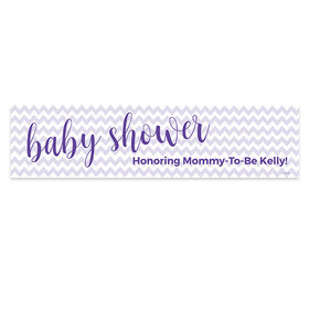 Personalized Chevron Baby Shower 5 Ft. Banner
