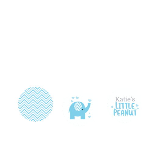 Personalized Baby Shower Little Peanut 3/4" Stickers for Hershey's Kisses