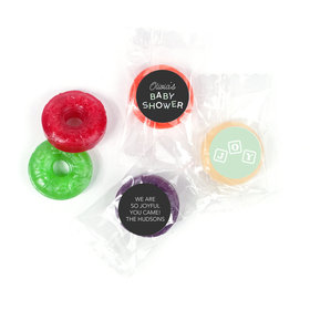 Personalized Baby Shower Tiny Joy LifeSavers 5 Flavor Hard Candy