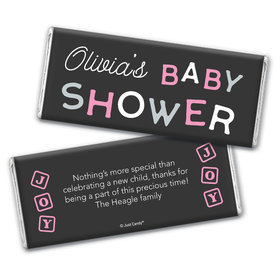 Baby Shower Personalized Chocolate Bar Tiny Joy