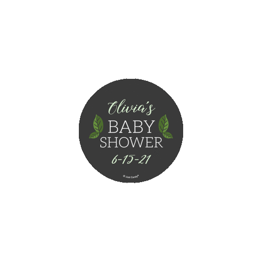 Personalized Baby Shower Wild Sticker for Digi Bags