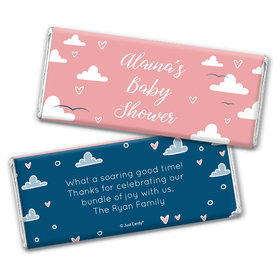 Baby Shower Personalized Chocolate Bar Cuddly Clouds