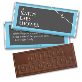 Baby Shower Personalized Embossed Chocolate Bar Greatest Gift