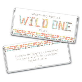 Baby Shower Personalized Chocolate Bar Wrappers Only Wild One