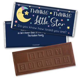 Baby Shower Personalized Embossed Chocolate Bar Little Star