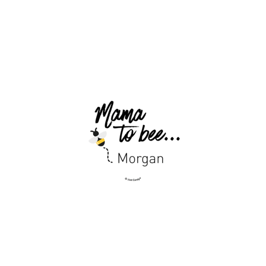 Personalized Baby Shower Mama Bee Sticker for Digi Bags