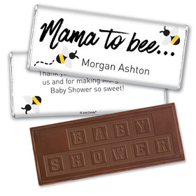 Baby Shower Personalized Embossed Chocolate Bar Mama to Bee