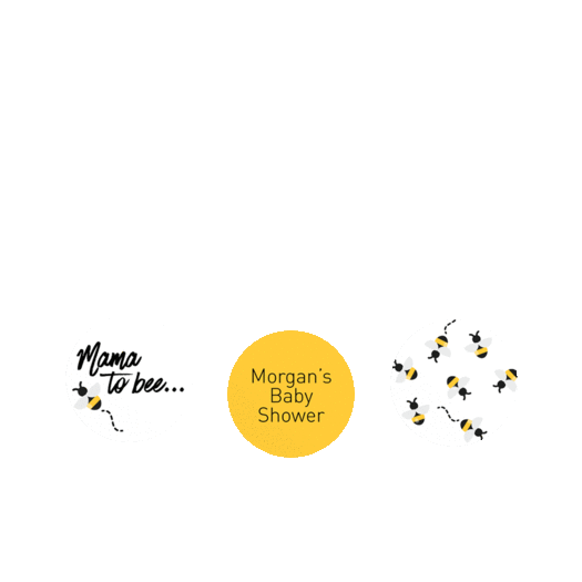 Personalized Baby Shower Mama to Bee 3/4" Stickers for Hershey's Kisses