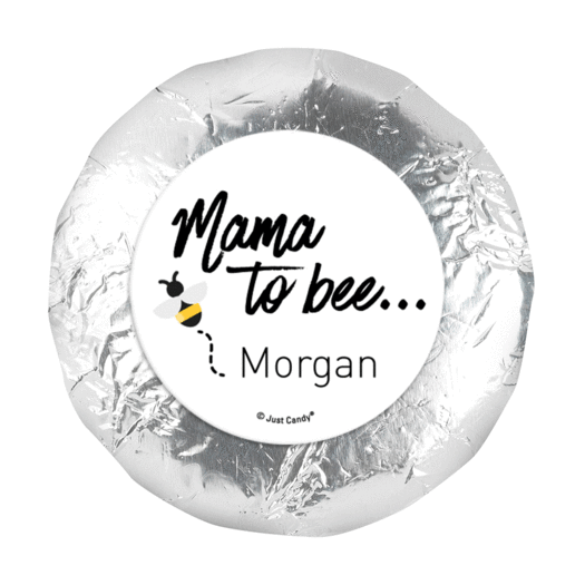 Personalized Mama to Bee Baby Shower 1.25" Stickers (48 Stickers)