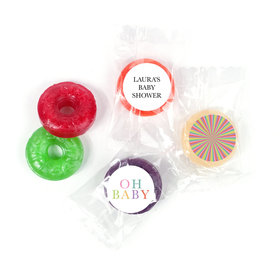 Baby Shower Personalized LifeSavers 5 Flavor Hard Candy Happy Baby