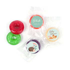 Baby Shower Personalized LifeSavers 5 Flavor Hard Candy Woodland Buddies