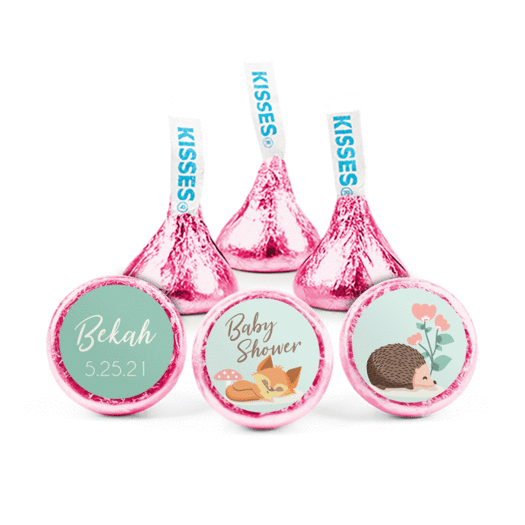 Personalized Baby Shower Woodland Buddies Hershey's Kisses