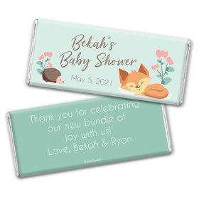 Baby Shower Personalized Chocolate Bar Wrappers Only Woodland Buddies