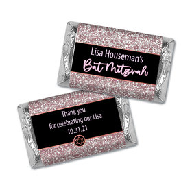 Personalized Rose Gold Bat Mitzvah! Favors Mini Wrappers