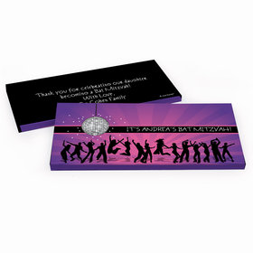 Deluxe Personalized Bat Mitzvah Disco Dance Chocolate Bar in Gift Box