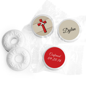 Confirmation Personalized Life Savers Mints Red Cross and Dove