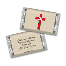 Confirmation Personalized Hershey's Miniatures Red Cross and Dove