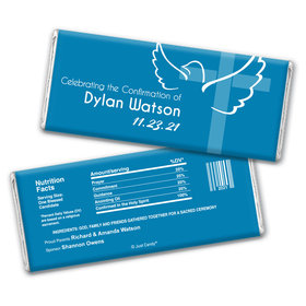 Confirmation Personalized Chocolate Bar Wrappers Cross & Dove