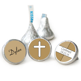Confirmation Personalized Hershey's Kisses Stained Glass Cross Assembled Kisses