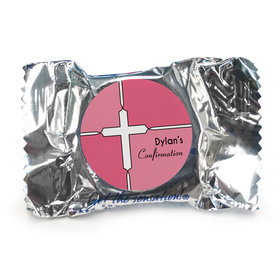 Confirmation Personalized York Peppermint Patties Stained Glass Cross