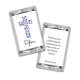 Confirmation Personalized Hershey's Miniatures Wrappers Hearts Cross