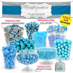 Personalized Boy Confirmation Classic Cross Deluxe Candy Buffet
