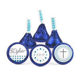 Personalized Boy Confirmation Radiant Cross Hershey's Kisses