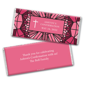 Personalized Confirmation Stained Glass Chocolate Bar & Wrapper