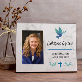 Personalized Confirmation Dove Picture Frame