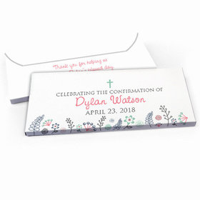 Deluxe Personalized Confirmation Garden of the Lord Candy Bar Favor Box