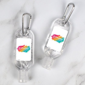 Personalized Add Your Artwork Hand Sanitizer with Carabiner 1 fl. oz bottle