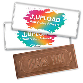 Personalized Thank You Embossed Chocolate Bar- Add Your Custom Artwork
