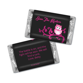 Personalized Breast Cancer Awareness Save the Hooters Hershey's Miniatures