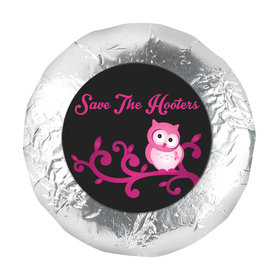 Personalized Breast Cancer Awareness Save the Hooters 1.25" Stickers (48 Stickers)