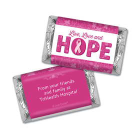 Personalized Breast Cancer Hershey's Miniatures Live Love Hope